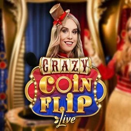 Crazy Coin Flip logo – Live Casino by Evolution at LuckyCapone Casino