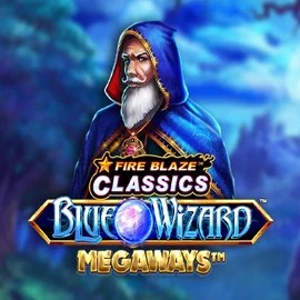 Enjoy Fire Blaze Blue Wizard Megaways by Rarestone Gaming – logo hosted on luckycapones.eu