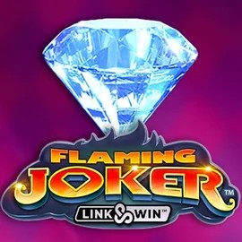 Flaming Joker Link and Win slot logo by Barstruck at LuckyCapone Casino