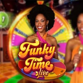 Official Live Casino logo: Funky Time by Evolution at LuckyCapone Casino
