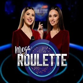 Official Live Casino logo: Mega Roulette by Pragmatic Play at LuckyCapone Casino