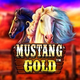 Mustang Gold slot logo by Pragmatic Play at LuckyCapone Casino
