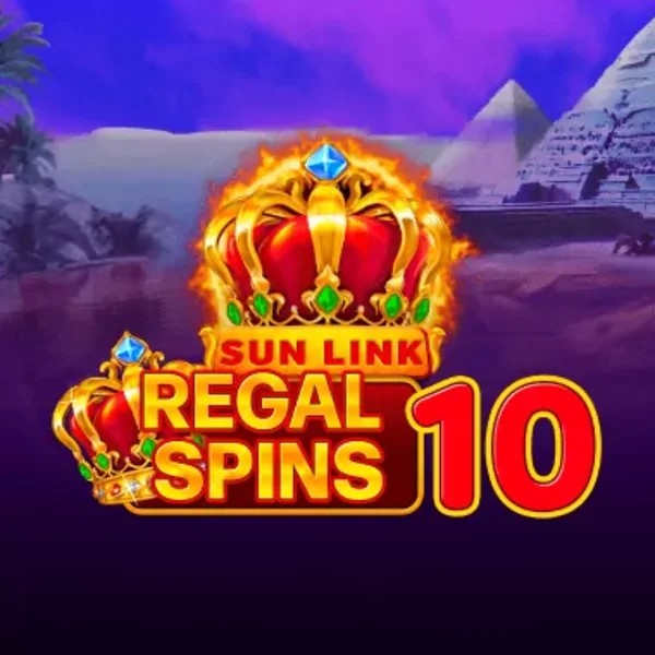 Regal Spins 10 by PatePlay, showcased at luckycapones.eu – game logo