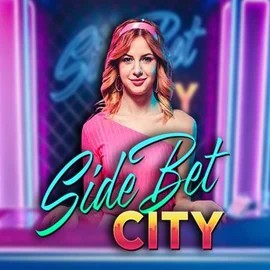 Side Bet City slot logo by Evolution at LuckyCapone Casino
