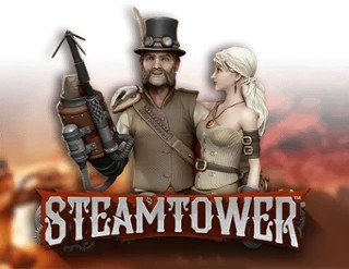 Steam Tower Slot logo by NetEnt at LuckyCapone Casino